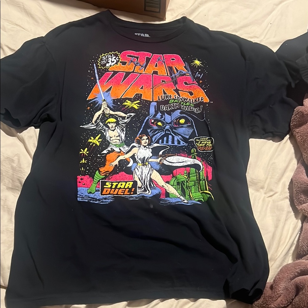 Star Wars Black and Red Short Sleeve Tee